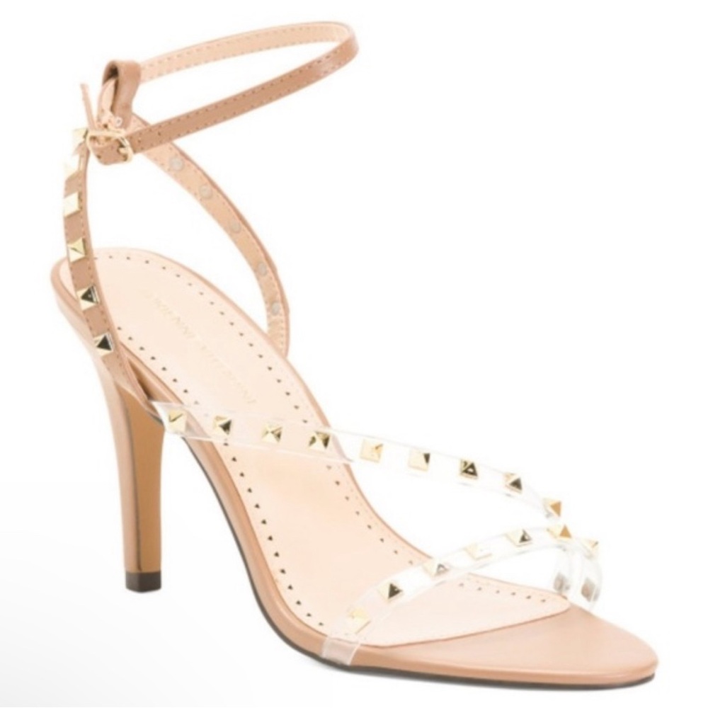 Nude Studded Heels